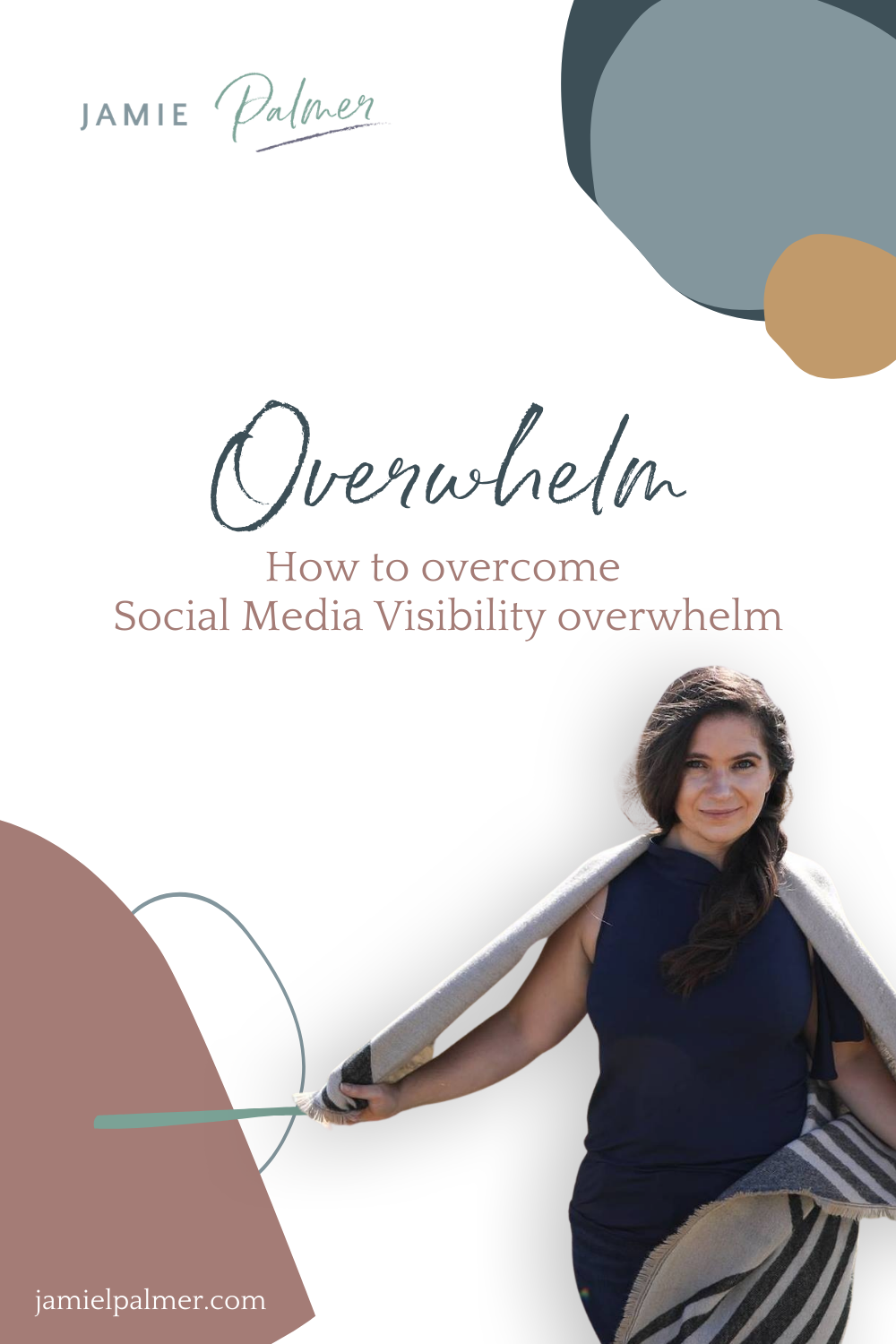Overwhelm How to covercome social media visibility overwhelm Pin
