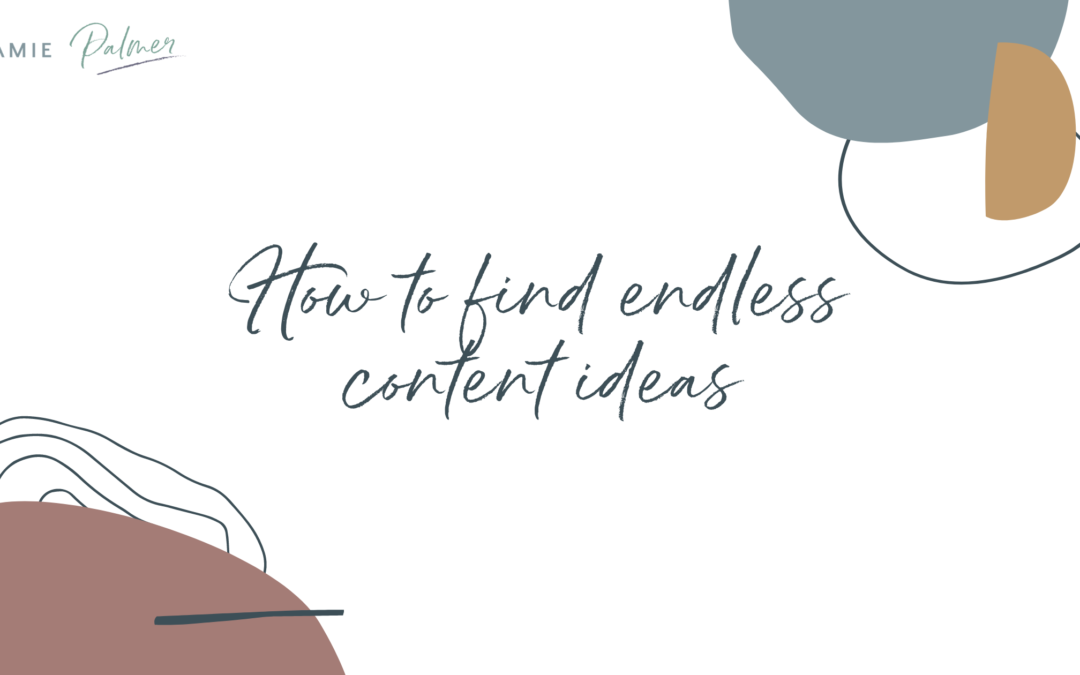 How to find endless content ideas