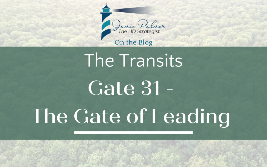 Human Design Transits – Gate 31 – The Gate of Leading – Influence
