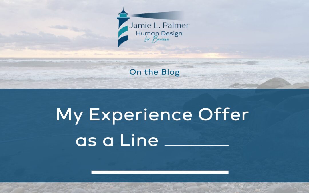 My Experience Offer as a Line __________