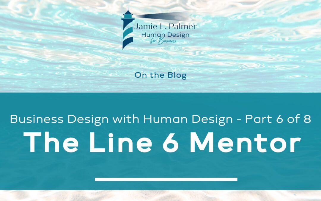 Business Design with Human Design – Part 6 of 8 – The Line 6 Mentor
